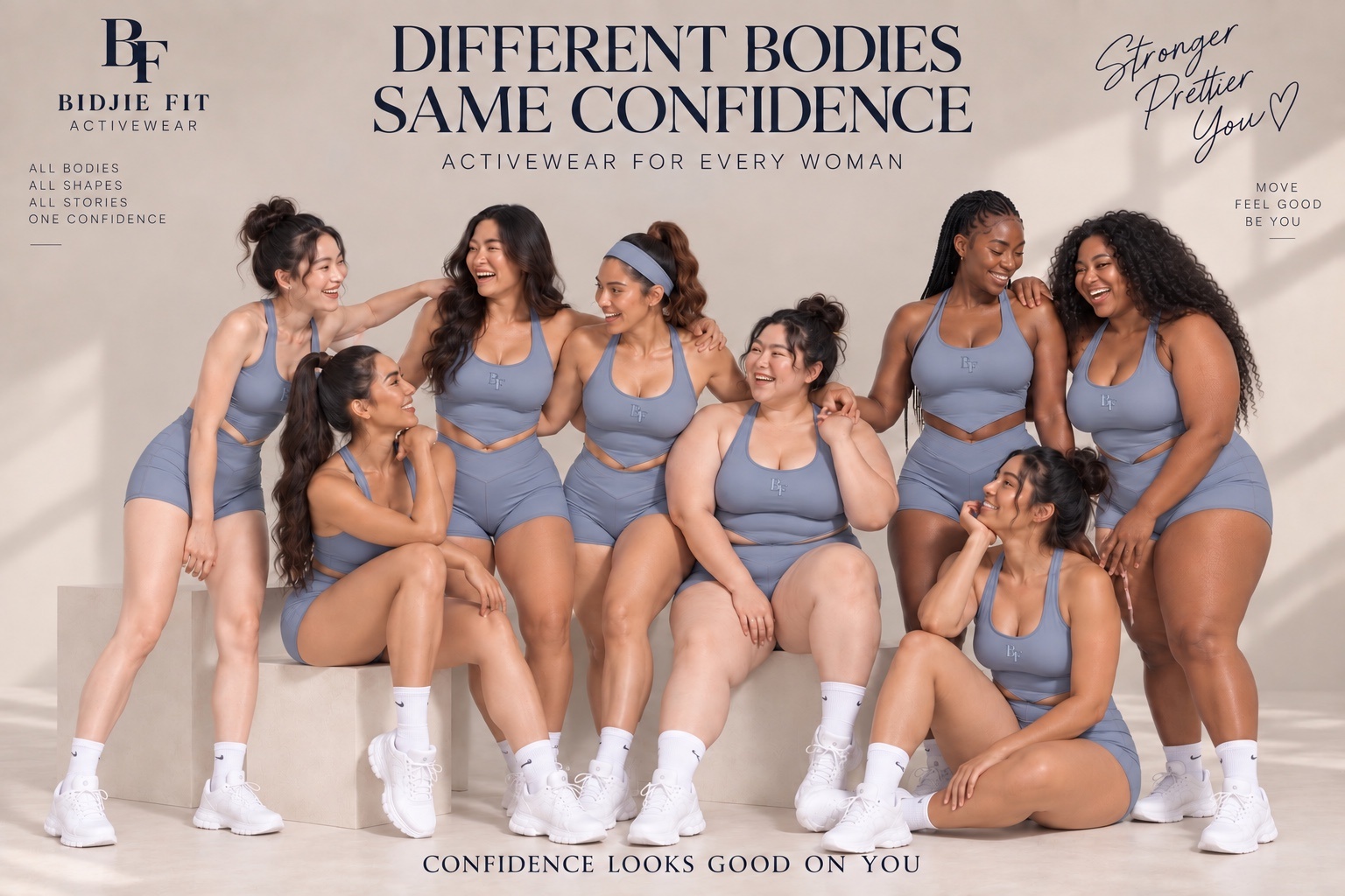 BF Activewear Campaign — Different Bodies Same Confidence